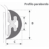 Profil radial mm 80 noir