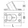 Rectangulare base 90  mm.25