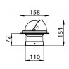 Black bu10 flushmount