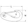 Aisi 316 carabine with spring opening mm.70