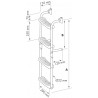 Leitern mit 3 festen Stufen + 3 fahrbar