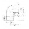 Messingbogen 90 1/2