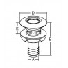 Through hull 3/8