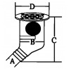 Stainless steel discharge strainer