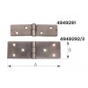 Mirror polished hinges mm.90x30