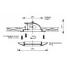 Downlight aus verchromtem Messing