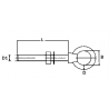 Boulon à anneau mm 8x55