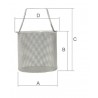 Stainless steel basket  162 mm.
