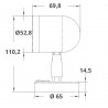 Faretto a led acciaio inox