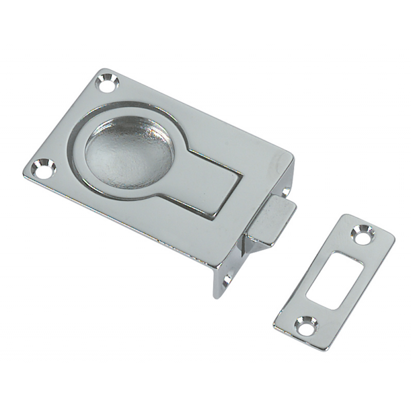 CHROMED BRASS HATCH LATCH MM.57X40 Dimensions 57X40 MM