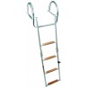 Stainless steel folding ladder 4 steps