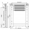 Ladder 4 steps mm.1145/405x303