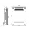 Scaletta inox a scomparsa mm370x254