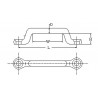 Ponticello inox mm.38 cf. 10 pz.