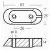 Piastrina 80-300hp in alluminio