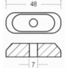 Piastrina 2 hp 9,9-15 hp 4t