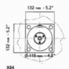 Square flange