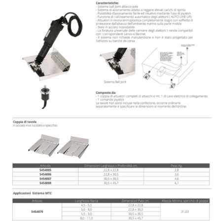 Attuatori elettrici mtc mm.273 12v. - UFLEX [5454870]