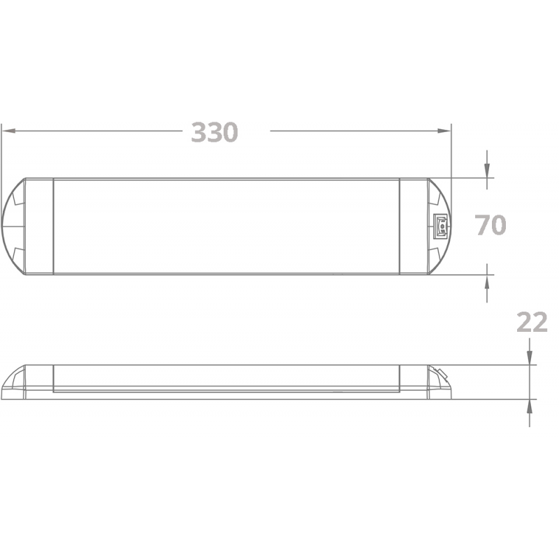 PLAFONIERA FLUORESCENTE A 32 LED