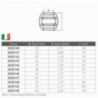 Zinc collar for shaft  mm.25